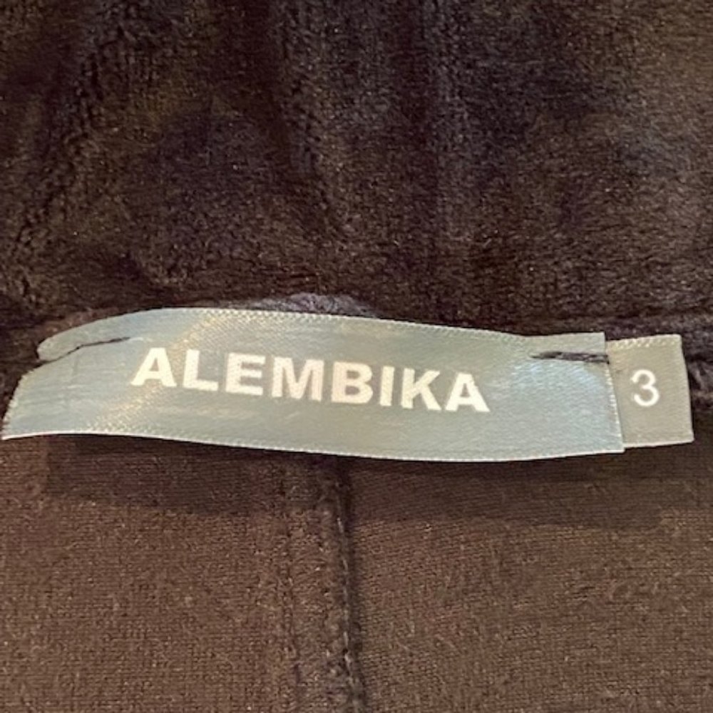 Alembika Long Black Velvet Skirt - Picture 6 of 6